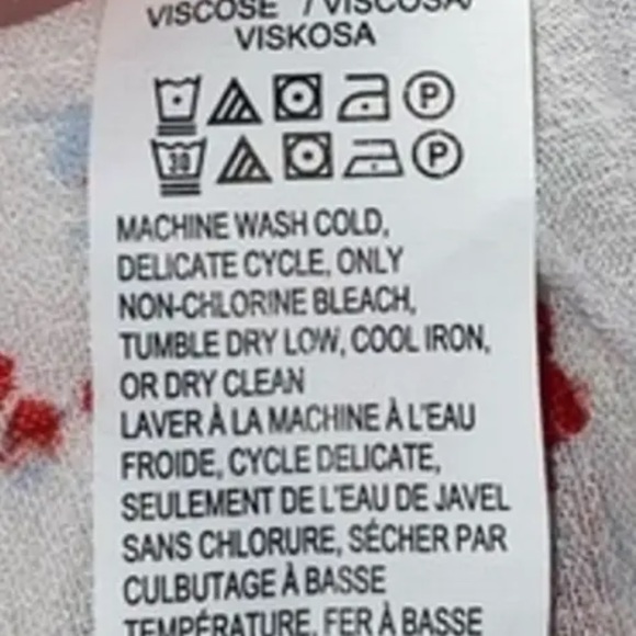 LAST CHANCE!  Lucky Brand Shirt Women's Size Small White Floral Blouse - Picture 5 of 5